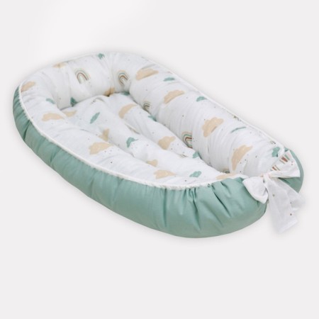 Rant Rainbow coconut-cocoon, white/turquoise color