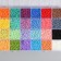 Glass 8/0 (3 mm) in the box "Pastel" 24 colors x 15 g 19x13x2.1 cm