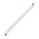 The knitting needles are straight, metal, 35 cm/3.5 mm