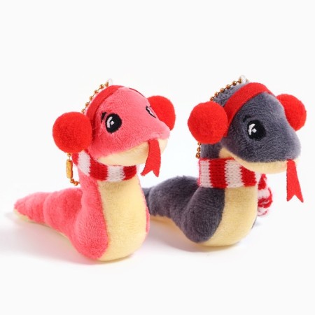 Soft toy "Snake", winter, on a suspension, 9 cm, color mix-5