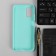 Pero cover for Samsung M52, silicone, turquoise