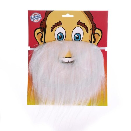 Carnival beard, on a blister, white color