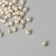 Beads for creativity plastic "Sig-zag" beige-silver set 20 grams 0.6x0.6x0.6 cm
