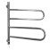 Domoterm electric heated towel rail "Salsa" 108f, 650 x 500 mm, 4 crossbars