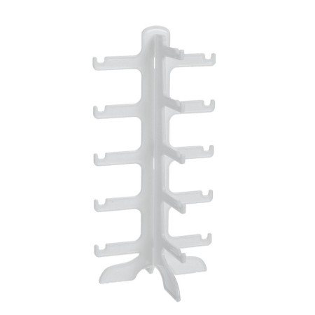 Glasses stand, 15.5 × 14 × 31 cm, five tiers, white color-1