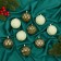 Set of balls plastic D-5.5 cm, 9 pcs "Frosty plane" geometry, mix