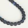 Busins ​​made of natural stone "Cat Eye", set 46 pcs., Size 1 pc. -8 mm, matte dark blue