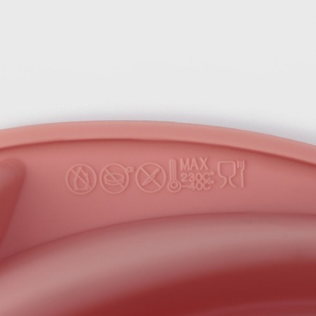 The form for baking the share "German cupcake. Whirlwind ", silicone, d = 24.5 cm, pink color-5