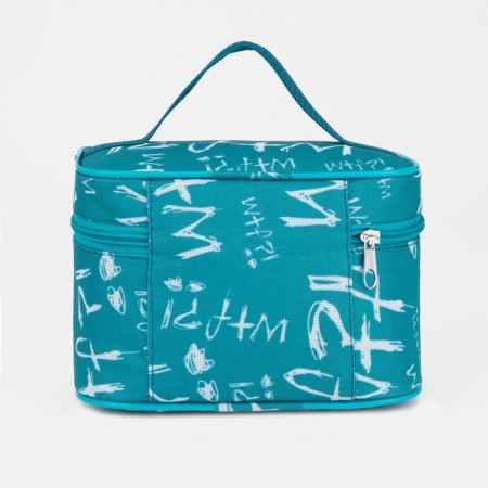 Cosmetic bag with lightning, blue color-1