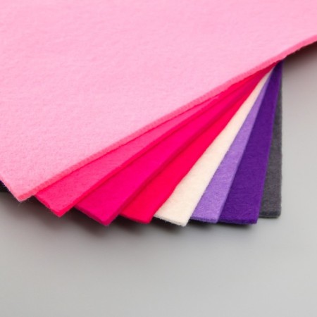 A set of soft felt "Astra" (8 pcs) Assorted, 3 mm, 400 gr. 20x30 cm-1
