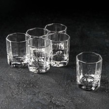 A set of glass piles for Kosem vodka, 60 ml, 6 pcs