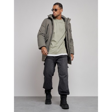 Extensive male winter park, size 50, gray color-13