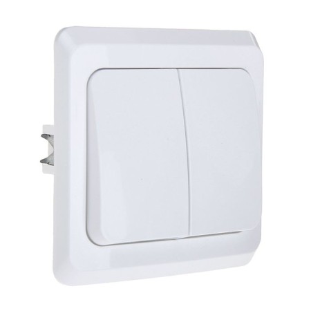 Schetode switch Sche BC10-006b, 2 keys, with backlight, white