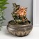 Table fountain with backlight "Hothee at the waterfall" 22.5x16x16 cm