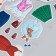 Plastic sticker "Dress the doll. School" 15x20 cm