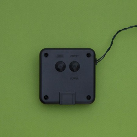 Garland "thread" 20 m, dark thread, 200 LED, glow of multi, 2 modes, solar battery-11