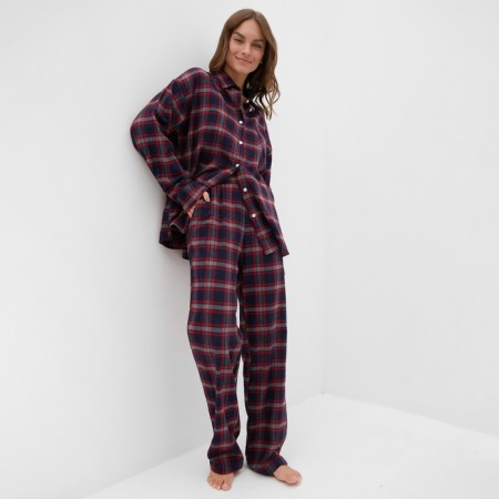 Female pajamas (shirt and trousers) KAFTAN size 40-42, blue-4