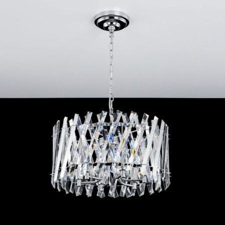 Suspended Citilux “Ingvar” CL334261, 47.5x47.5x110 cm, 6x60W, e14, gray color.-12