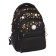 School backpack, 39 x 30 x 20 cm, Grizzly, ergonomic back, + keychain, black