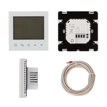 R100W thermoregulator with automatic programming and touch buttons White Rexant 1080726-1