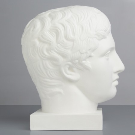 Gypsum figure Doriphore head, 21 x 29 x 35 cm-2