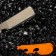 Dangerous razor Shavett (without blades) made of stainless steel, orange matte
