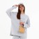 Cross-Body bag on the valve, beige color