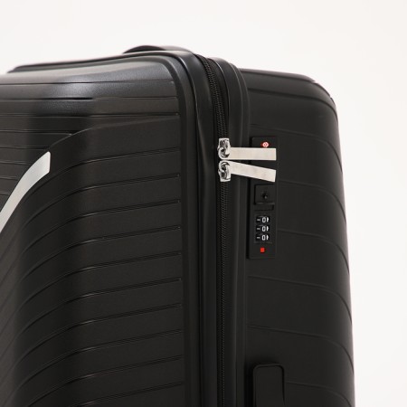 Big suitcase 28 ", lightning department, code castle, 4 wheels, black color-3