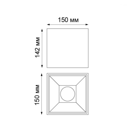 Over lamp, 30W LED, 4000K, 2160LM, black color-1