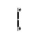 Bath handrail with anti -slip rubber lining Ken M, chrome