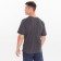 T-shirt male, color dark gray melange, bat, size 48