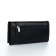 Women's wallet on the button, Textura, black color