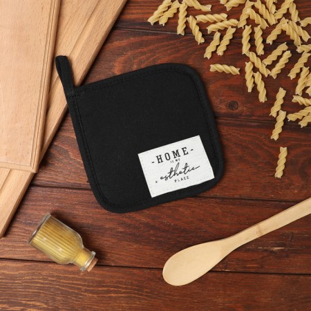 Ethel's Take "Home", black color, 16x16 cm, 50%HL, 50%flax-4