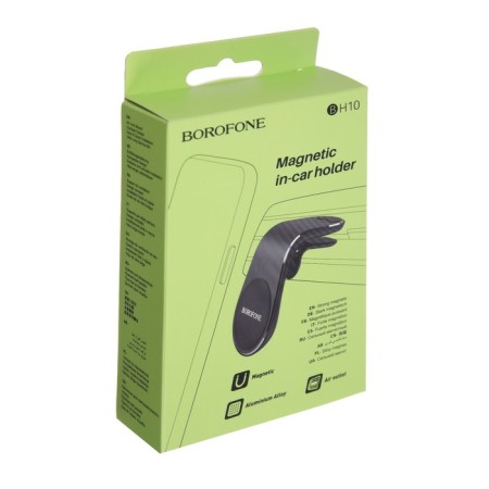 Car holder Borofone BH10, to the deflector, for phones 3.5-6 ", magnetic, black-5