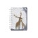 Note book A7, 80 sheets in a cage on the crest Forest Dream, plastic cover, with an elastic band, mix