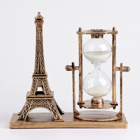 Sanding clock "Eiffel Tower", souvenir, 15.5 x 6.5 x 16 cm