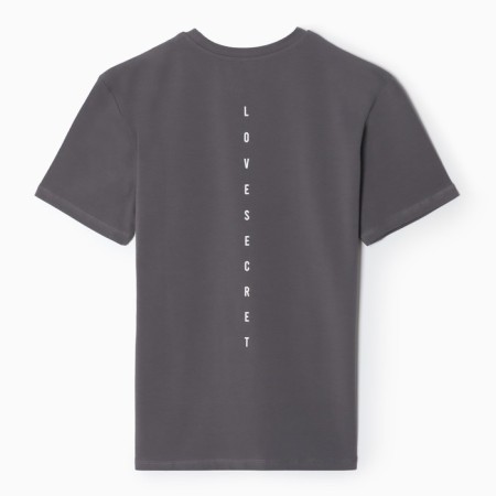 Female T-shirt, dark gray color, one size (42-46)-3