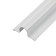 Metal semicircular box, D14 mm, 44x16 mm, l = 2500mm, white