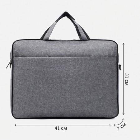 Laptop bag, gray color-1