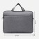 Laptop bag, gray color