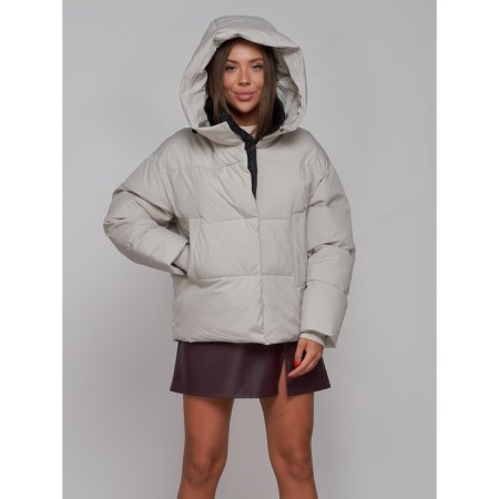 Winter jacket, size 50, light gray color-6