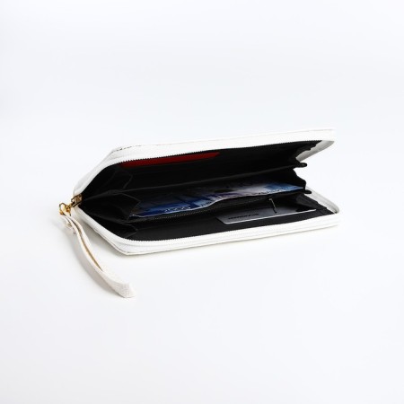 Women's wallet with lightning, white color-3
