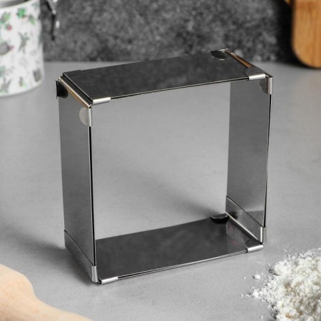 Baking form with sizes “square”, h -5 cm, 10x10 - 18x18 cm-1