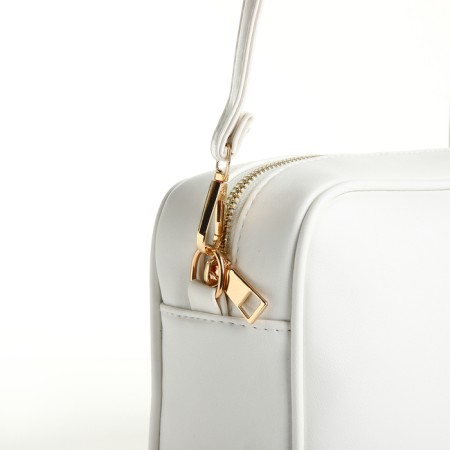 Women's bag over the shoulder Textura, small, white color-4