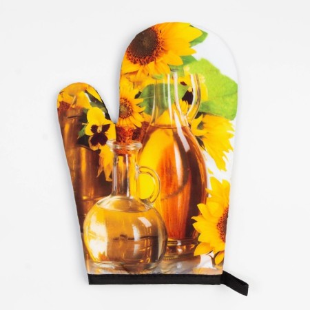 Kitchen set 2 segments of Ethel “Sunflower”, a grade 17x17 cm, mittens 24x16 cm, 100% p/e-1