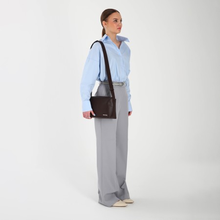 Women's bag over the shoulder Textura, average size, brown color-9