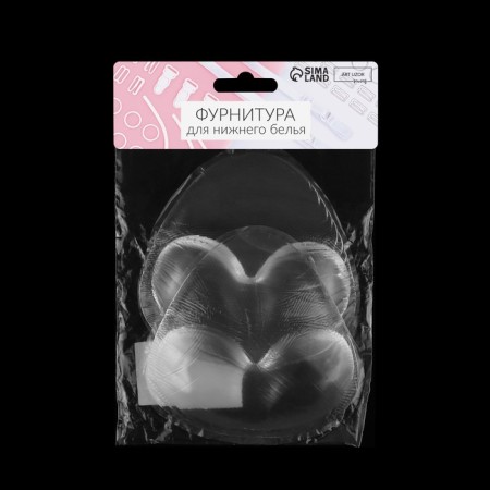 Liners for the bra, pair, 10 × 10 cm, the color is transparent-4