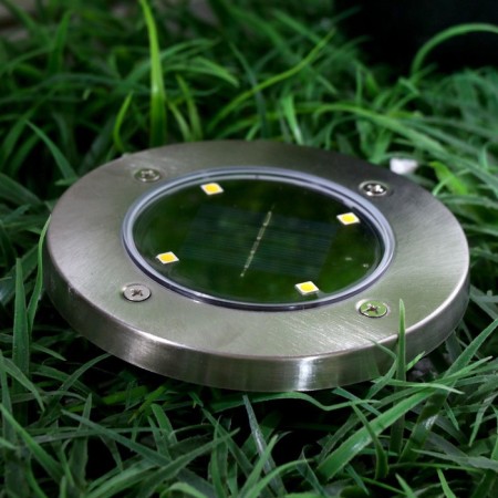 Garden lamp on a sunny battery, 11.5 × 13 × 11.5 cm, 4 LED, glow warm white-2