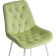 Chair on the Grass -Karkas Goyar Metal/Velur, White/Green 51x61x82 cm