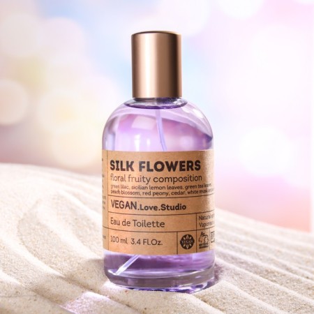 Women's toilet water Vegan Love Studio Silk Flowers, 100 ml (based on Eclat d’Arpege (Lanvin)-1
